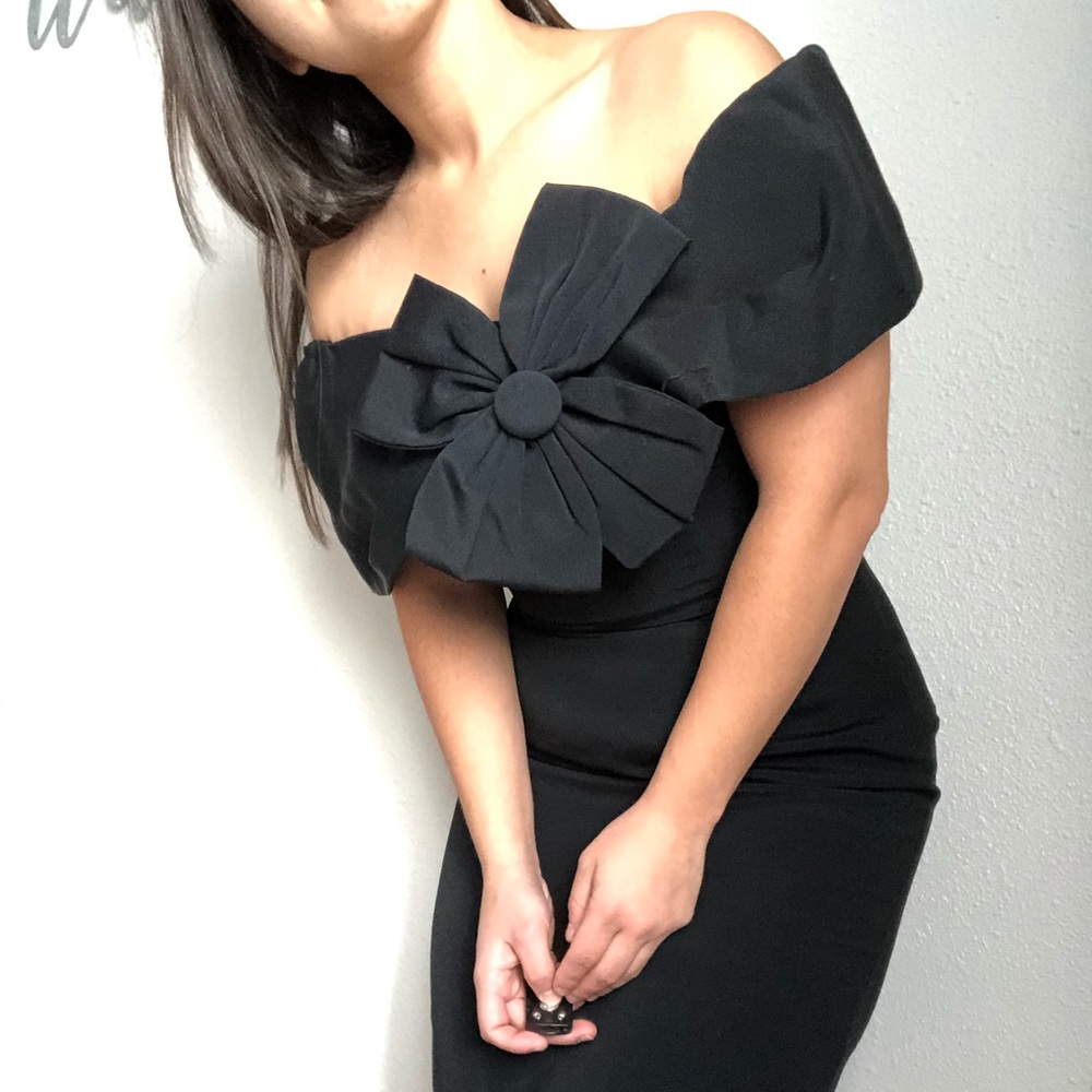 🔴Vintage Topaz Off the Shoulder Body Con Dress